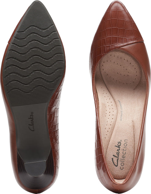 Clarks Shoes Kataleyna Rose Tan Croc