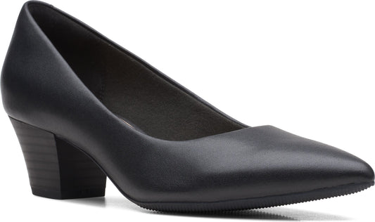 Clarks Shoes Teresa Step Black Leather