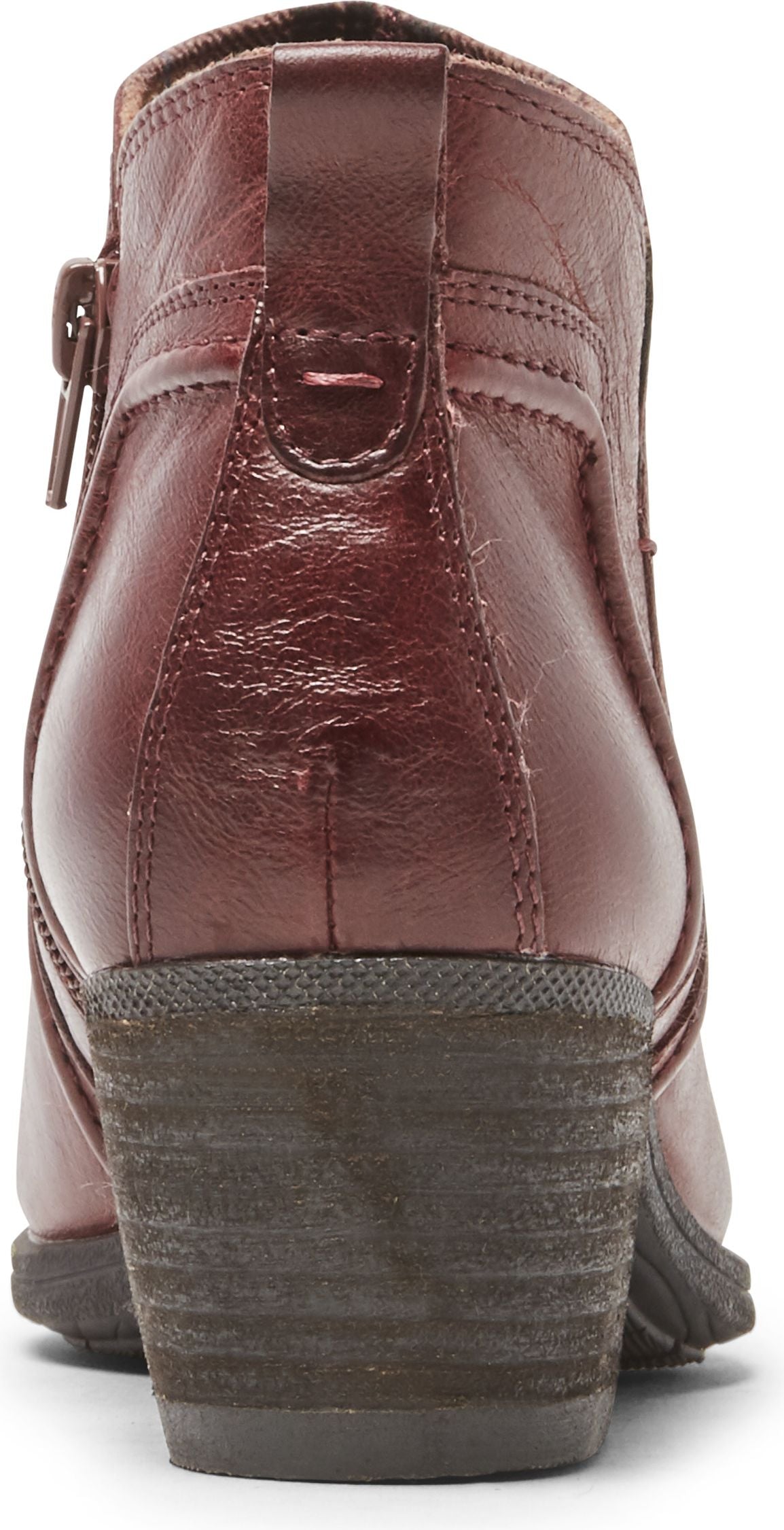 Cobb Hill Boots Anisa Vcut Bootie Burgundy - Wide