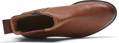 tan leather ankle boot