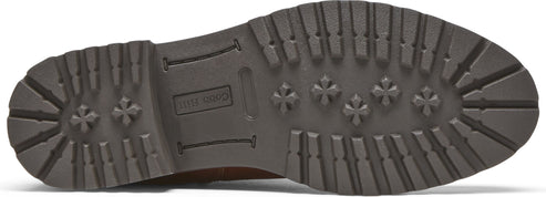 A shoe sole with deep treads and the text 'Gold Hill' embossed.
