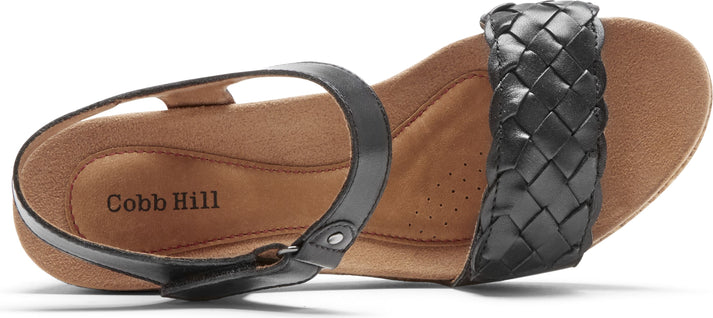 Cobb Hill Sandals Alleah Adjustable Strap Black