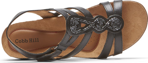 Cobb Hill Sandals May Embellished Black - Wide