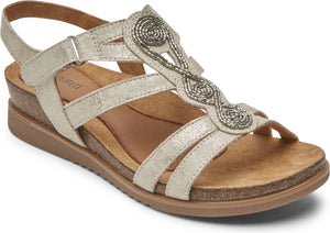 Cobb Hill Sandals May Embellished Metallic