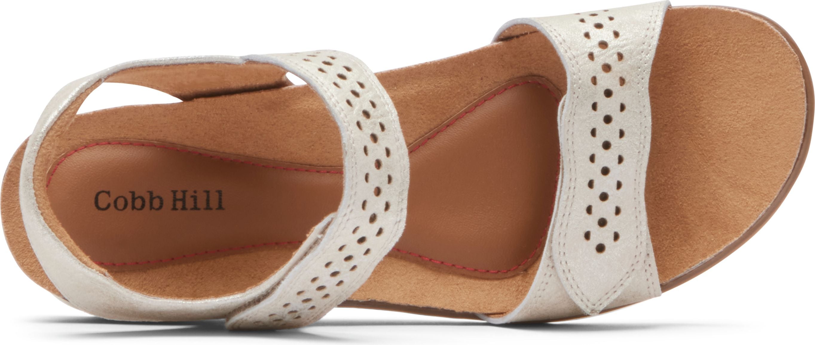 May Wave Strap White Metallic – Quarks Shoes