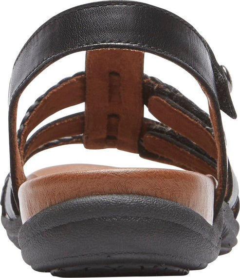 Cobb Hill Sandals Rubey T-strap Black - Wide