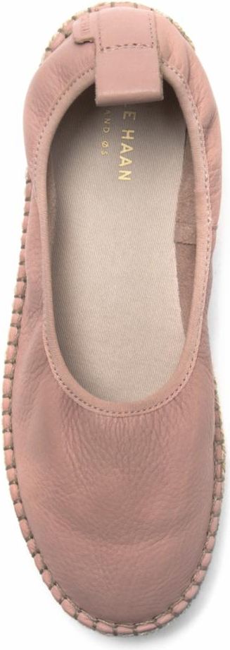 Cole Haan Shoes Cloudfeel Espadrille Mahogony Rose Leather Natural Pink