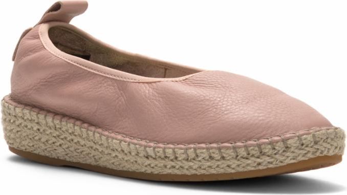 Cole Haan Shoes Cloudfeel Espadrille Mahogony Rose Leather Natural Pink