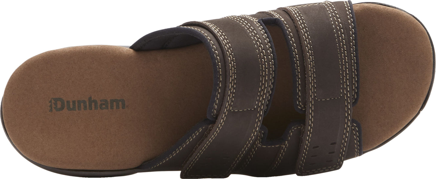 Dunhan Sandals Newport Slide Dark Brown - Extra Wide