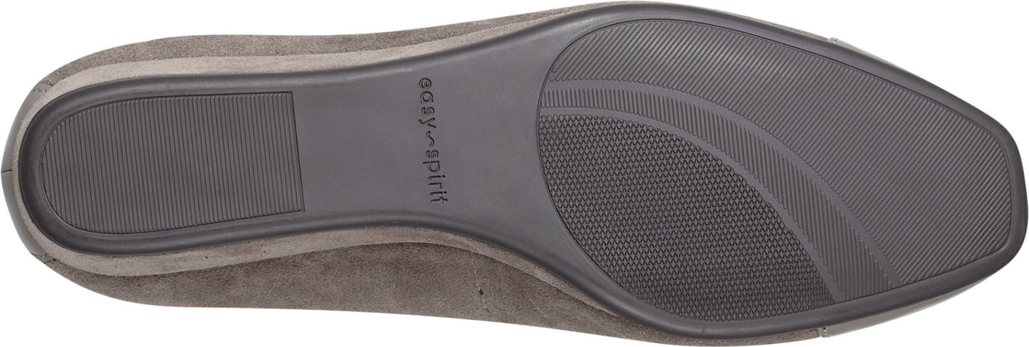 sole of a gray shoe with 'easy spirit' text