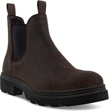 Ecco Boots Grainer Pull On Coffee