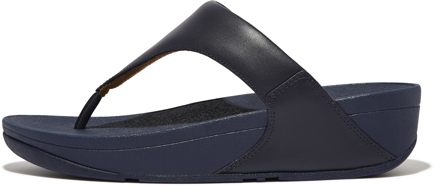 FitFlop Sandals Lulu Leather Toe Post Navy