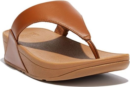 FitFlop Sandals Lulu Leather Toe Post Tan