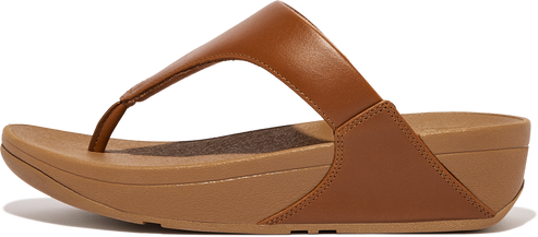 FitFlop Sandals Lulu Leather Toe Post Tan