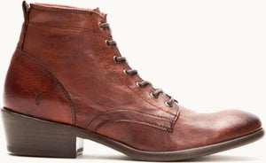 Frye Boots Carson Lace Up Brown
