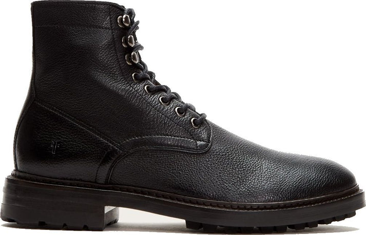 Frye Boots Greyson Lace Up Black