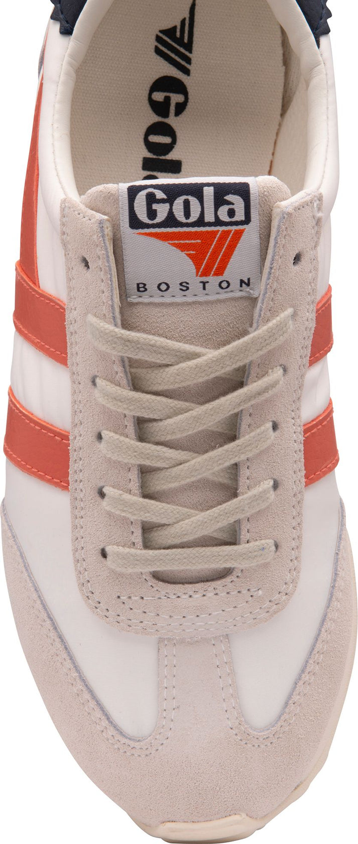 Gola Shoes Boston 78 Off White/hot Coral/navy