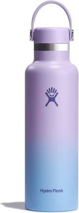 Lavender and blue ombre Hydro Flask bottle with handle.