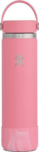 A pink Hydro Flask with a handle.