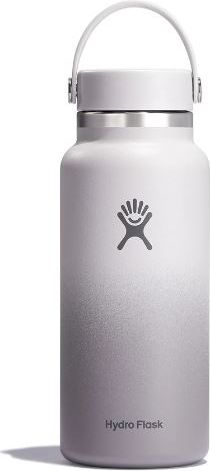 A white Hydro Flask bottle with a handle.