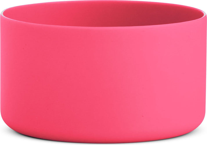 Pink, cylindrical silicone boot.