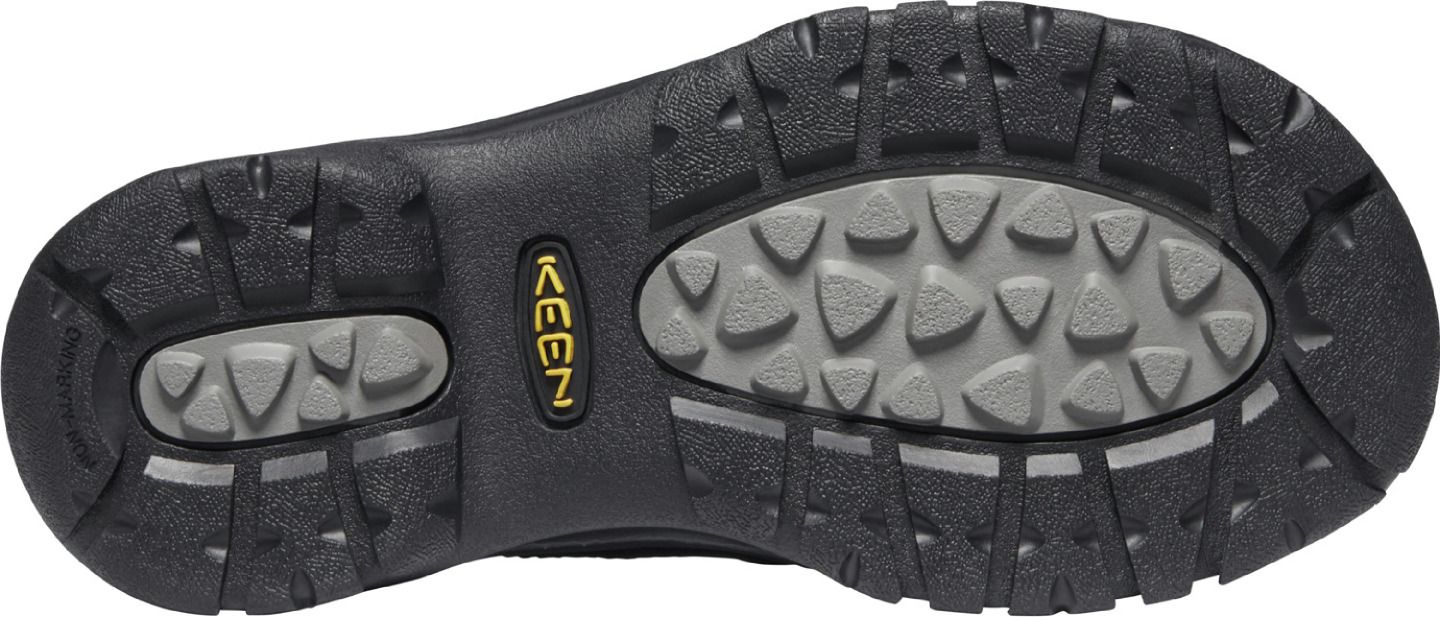 A shoe sole with KEEN logo.