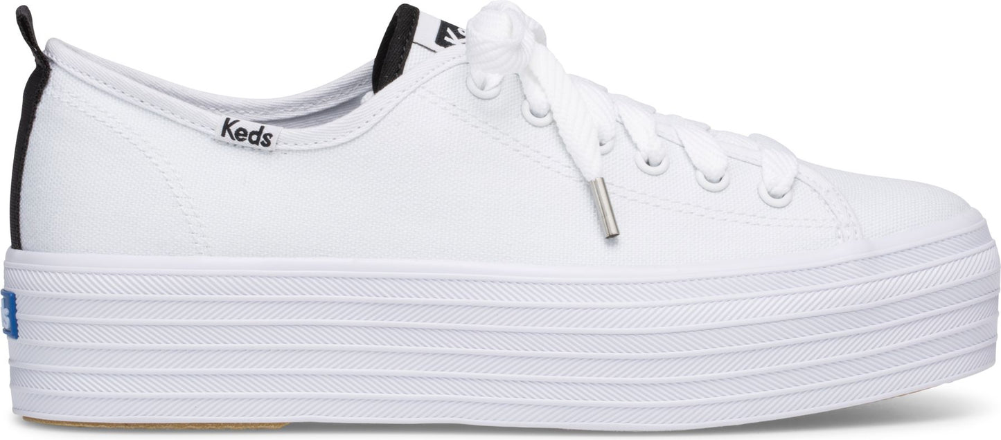 Triple Up Solids White – Quarks Shoes