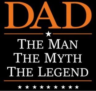 T-shirt Papa - Man/myth/legend