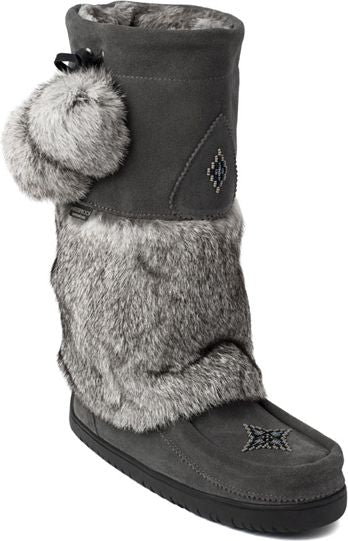 Manitobah Mukluks Boots Snowy Owl Waterproof Charcoal
