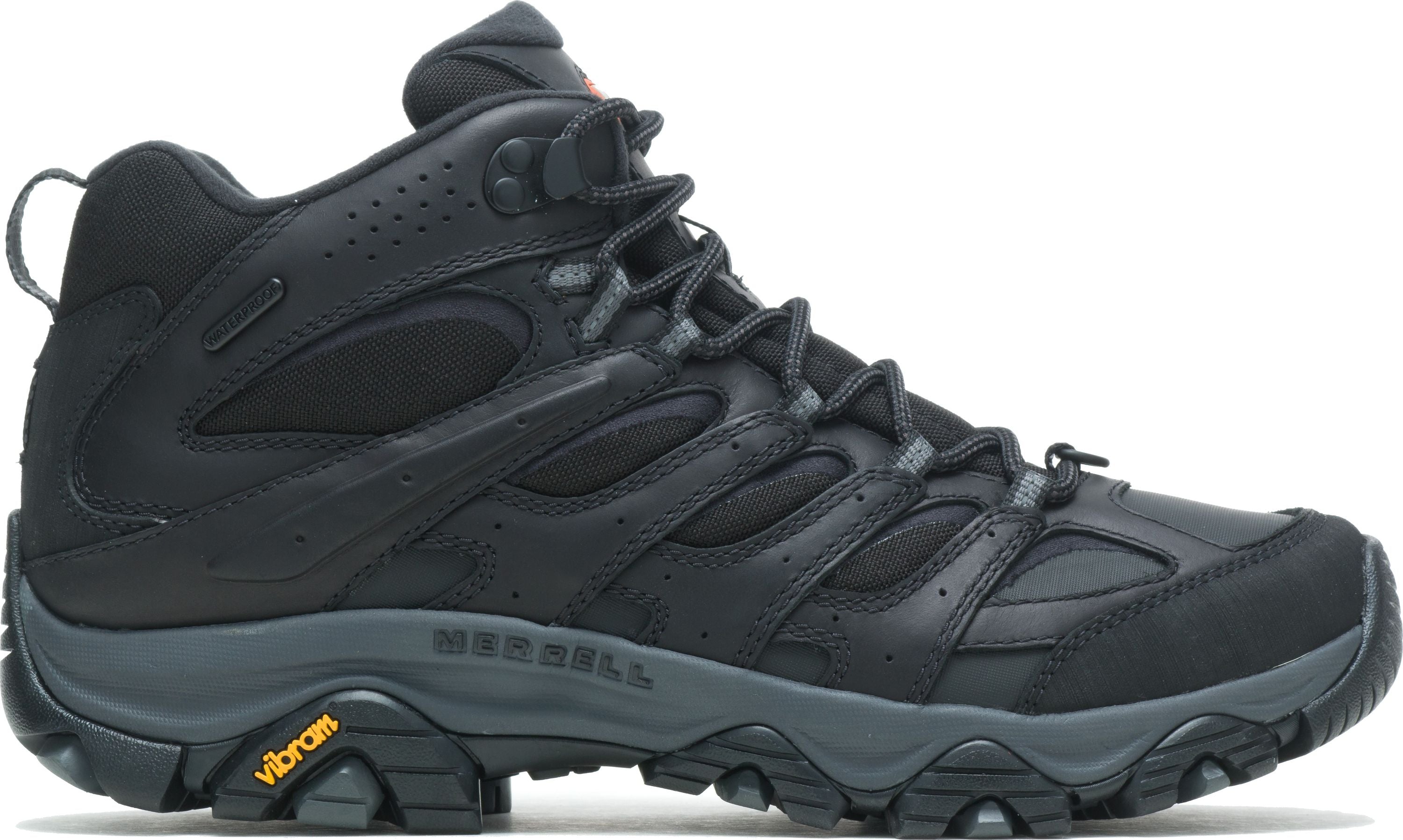Moab 3 Thermo Mid Waterproof Black | Quarks Shoes