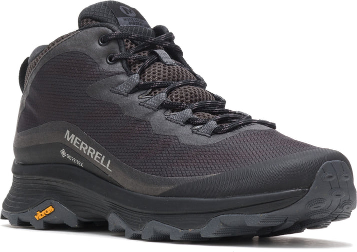 Merrell Shoes Moab Speed Mid Gtx Black/asphalt