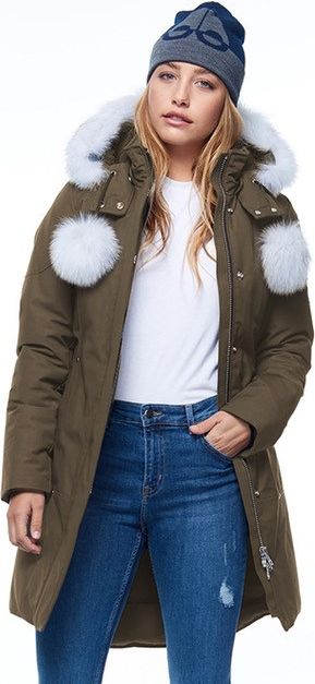 Ladies Stirling Parka Army-natural