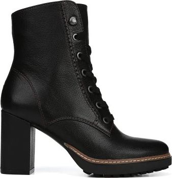 Naturalizer Boots Callie Black Tumbled Leather