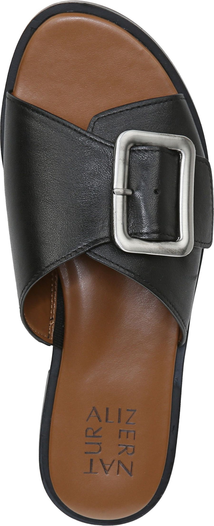 Naturalizer Sandals Forrest Black Leather - Wide