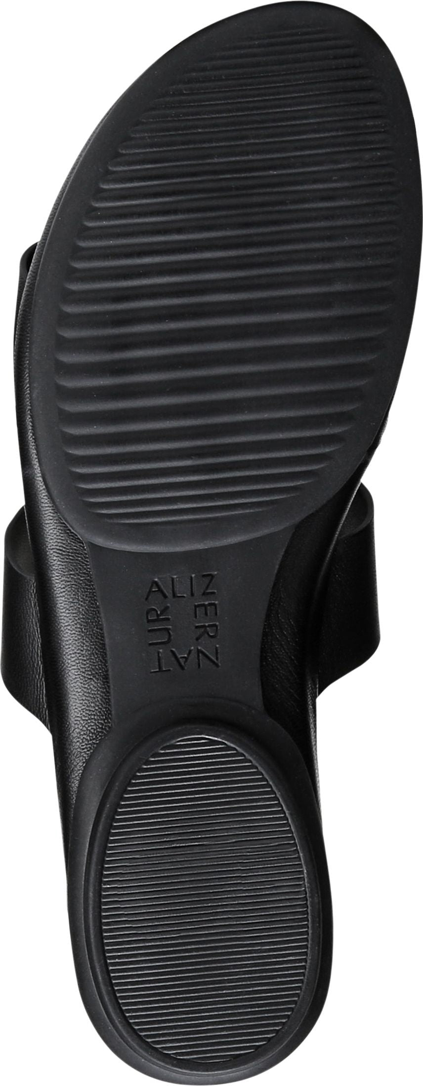 Naturalizer Sandals Genn Drift Black Leather - Wide