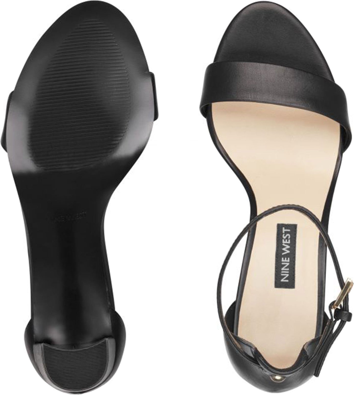 Nine West Sandals Pruce Black Ankle Strap Sandal