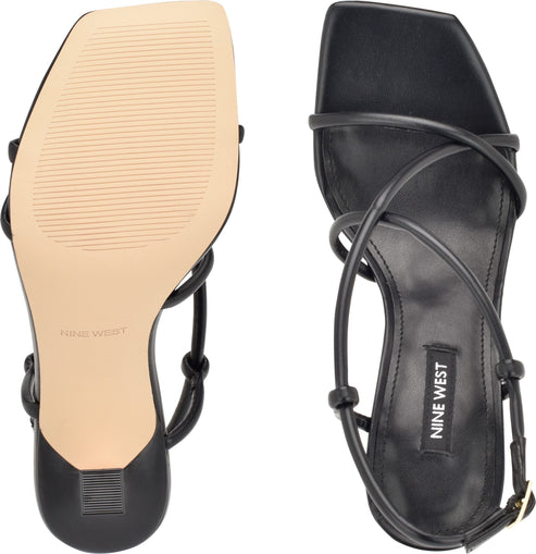 Nine West Sandals Yuki 3 Black Strappy Sandal