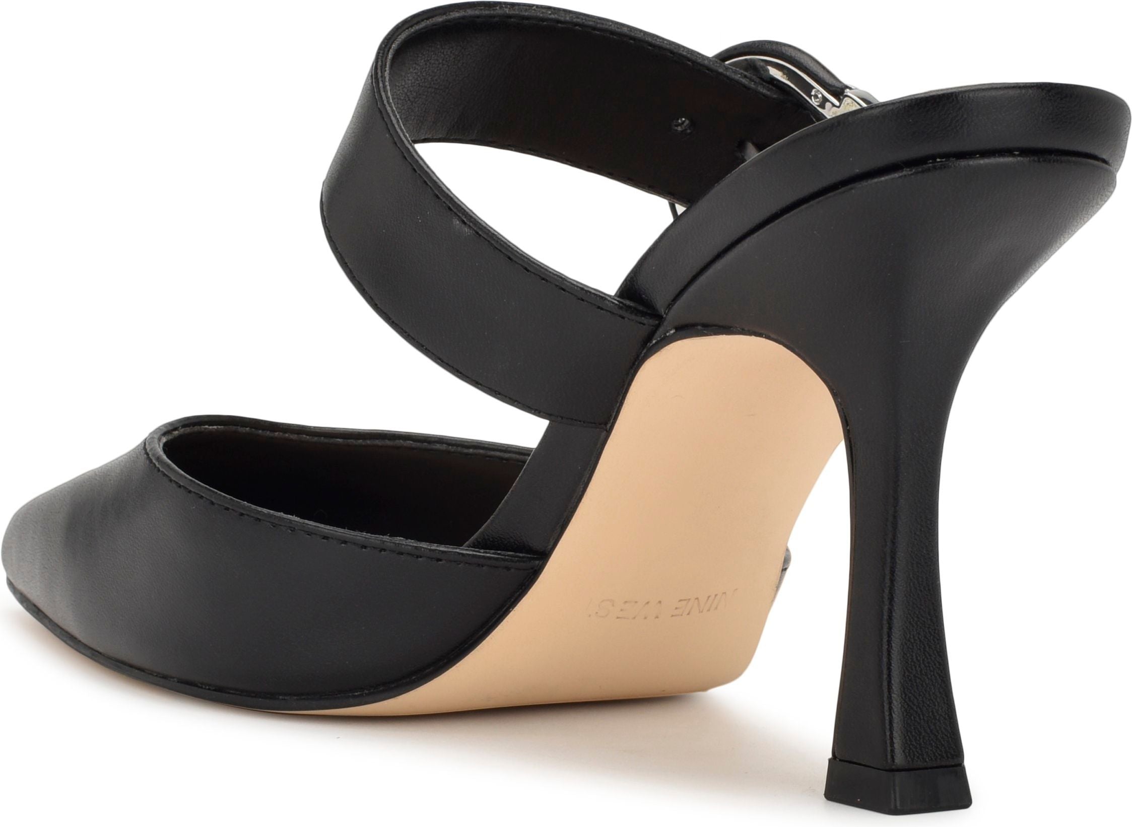 Sanra 3 Black Open Back Pump | Quarks Shoes