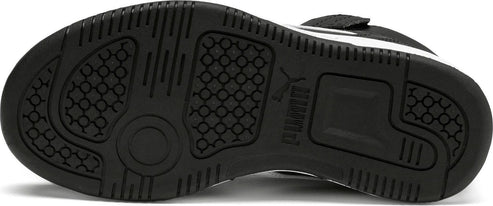 The shoe's black sole has a textured pattern for traction.
