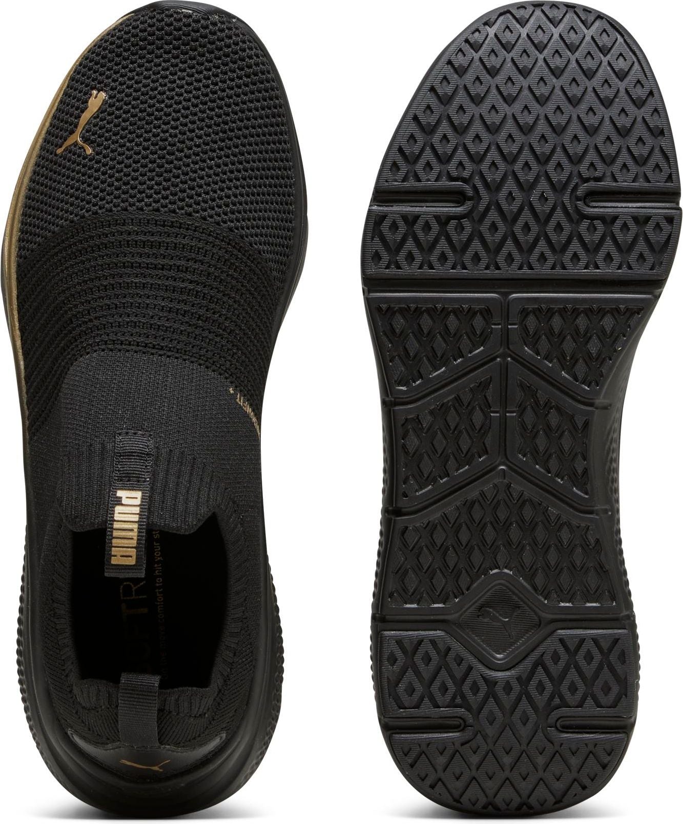 Puma Shoes Softride Pro Echo Slip On Molten Metal Black