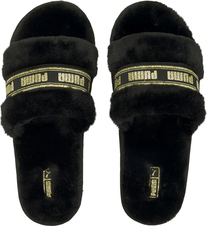 Puma Slippers Puma Fluff Black/gold