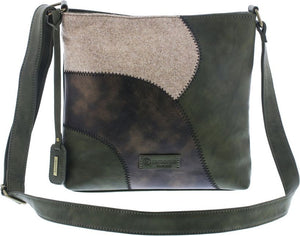 Remonte Accessories Purse Green With Off White/brown