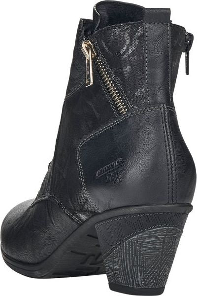 Remonte Boots Black Heeled Lace Up Boot