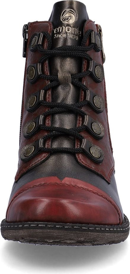 Remonte Boots Brown Lace Up Fur Lined