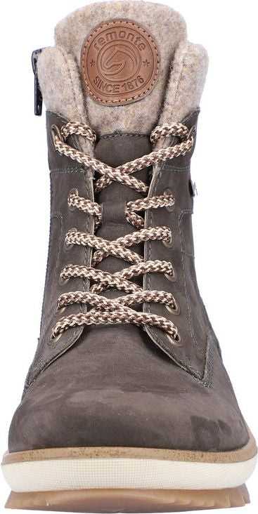Remonte Boots Grey Lace Up Boot