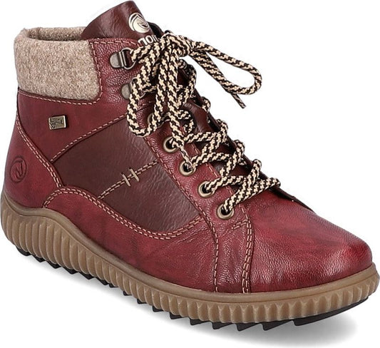 Remonte Boots Red Wool Lined W Tex