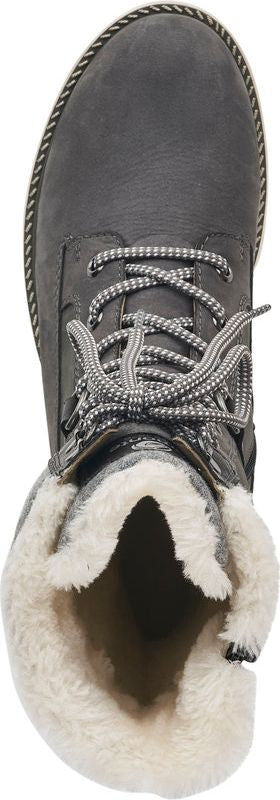 Remonte Boots Tall Grey Lace Up Boot