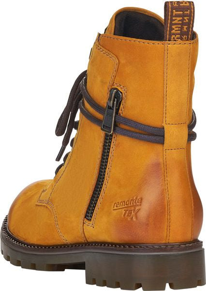 Remonte Boots Yellow Lace Up Boot