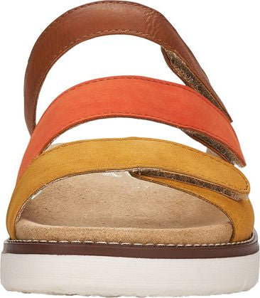 Remonte Sandals Brown/orange/yellow Slide Sandal