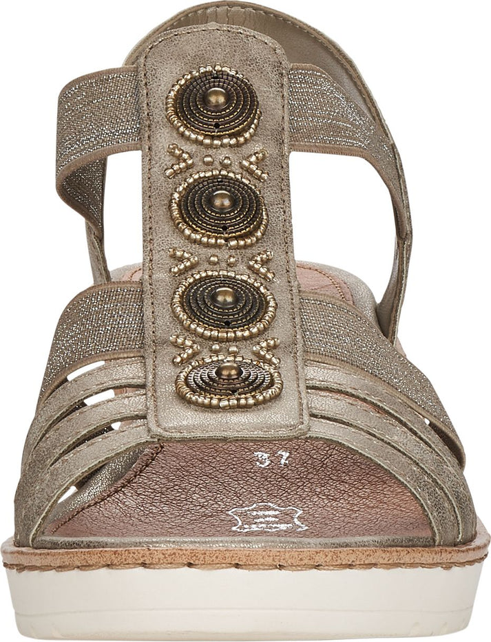 Remonte Sandals Grey Wedge Sandal